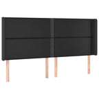 Galvūgalis su LED, juodos spalvos, 183x16x118/128 cm