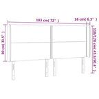 Galvūgalis su LED, juodos spalvos, 183x16x118/128 cm