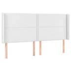 Galvūgalis su LED, baltos spalvos, 203x16x118/128 cm
