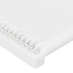 Galvūgalis su LED, baltos spalvos, 203x16x118/128 cm