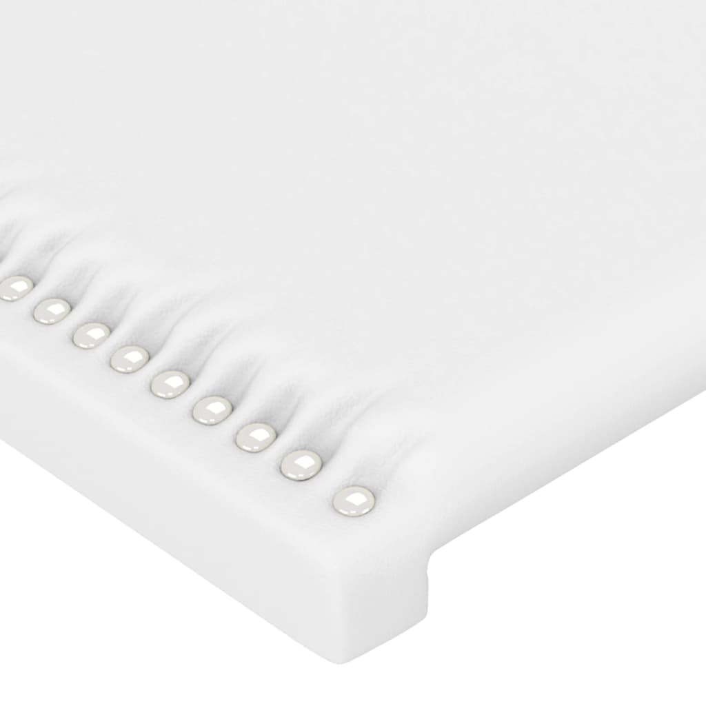 Galvūgalis su LED, baltos spalvos, 203x16x118/128 cm
