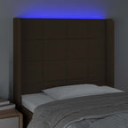 Galvūgalis su LED, tamsiai rudos spalvos, 83x16x118/128cm