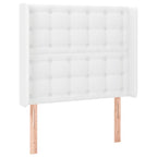 Galvūgalis su LED, baltos spalvos, 93x16x118/128 cm
