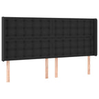 Galvūgalis su LED, juodos spalvos, 163x16x118/128 cm