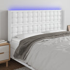 Galvūgalis su LED, baltos spalvos, 163x16x118/128 cm