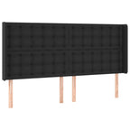 Galvūgalis su LED, juodos spalvos, 183x16x118/128 cm