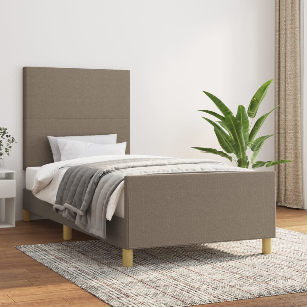 Lovos rėmas be čiužinio, taupe, 80x200 cm, audinys