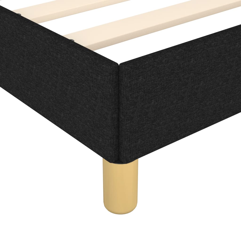 Lovos rėmas be čiužinio, juodos spalvos, 100x200cm, audinys