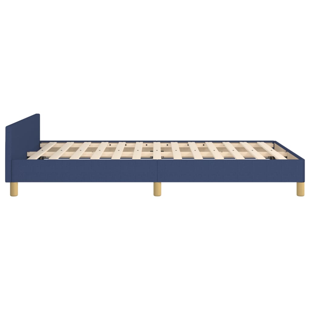 Lovos rėmas be čiužinio, mėlynos spalvos, 120x200 cm, audinys