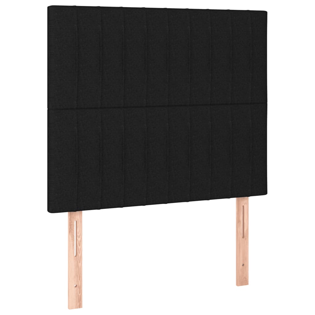 Lovos rėmas be čiužinio, juodos spalvos, 120x200cm, audinys
