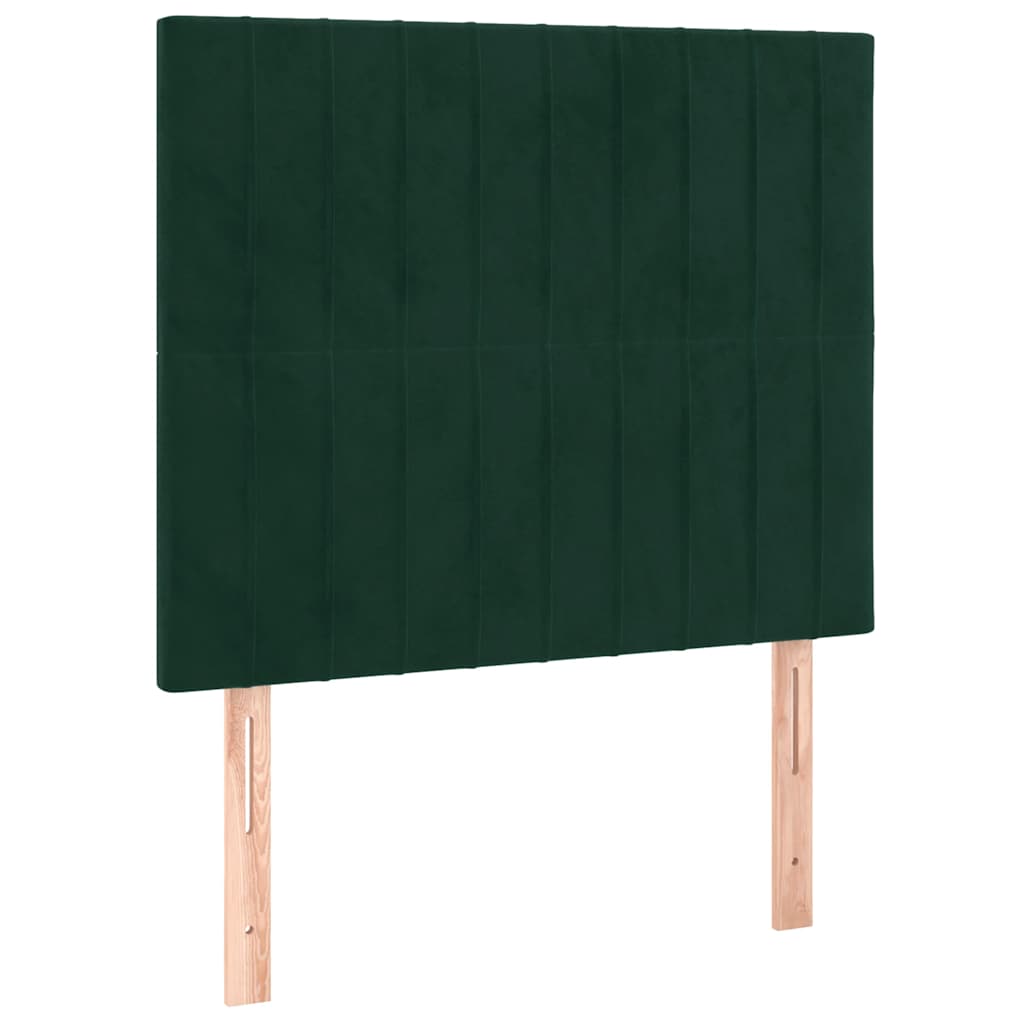 Lovos rėmas be čiužinio tamsiai žalias 90x200 cm aksomas