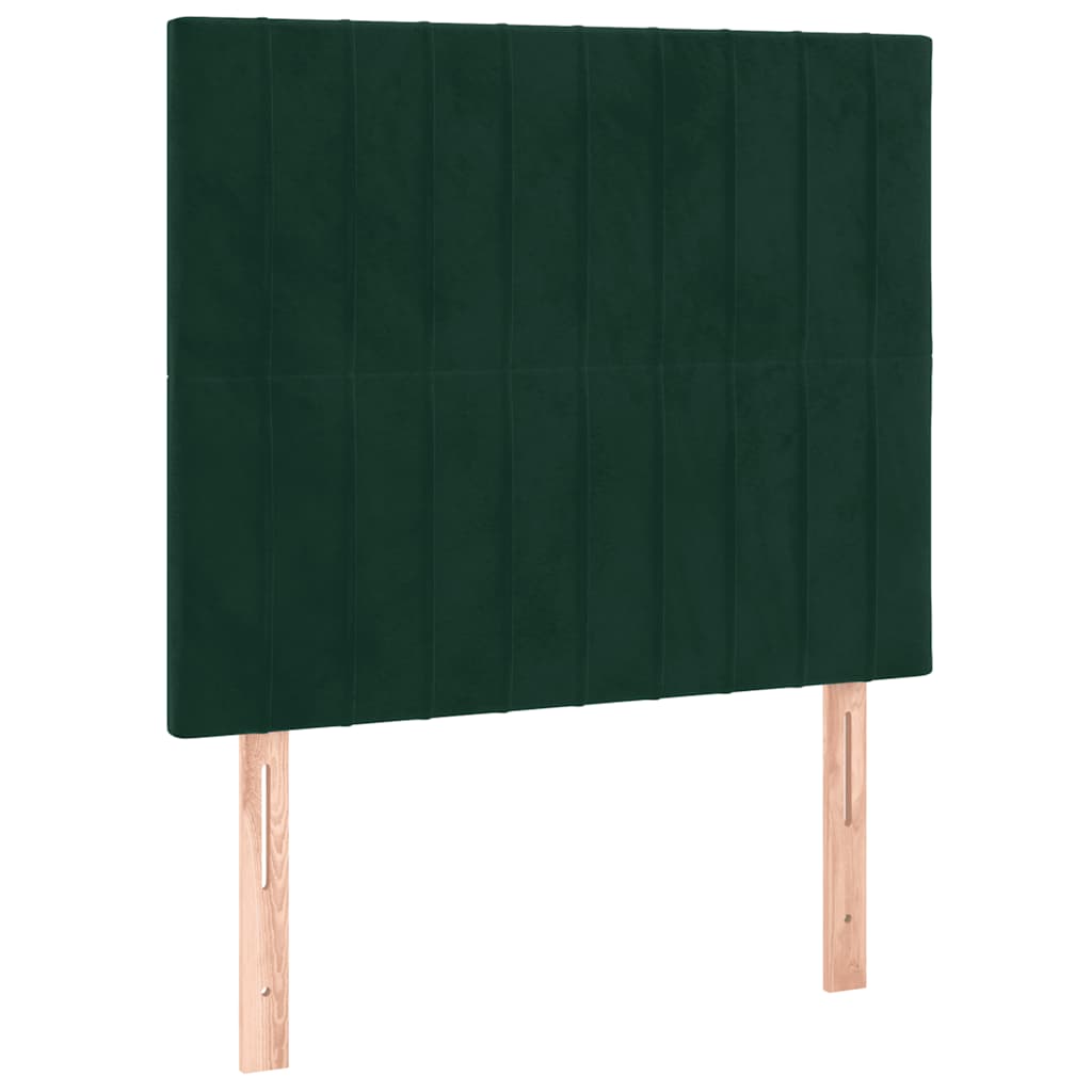 Lovos rėmas be čiužinio tamsiai žalias 100x200 cm aksomas