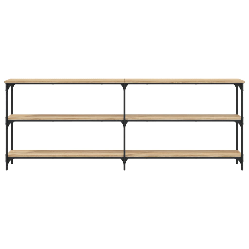 Konsolinis staliukas, sonoma ąžuolo spalvos, 200x29x75 cm, inžinerinė mediena