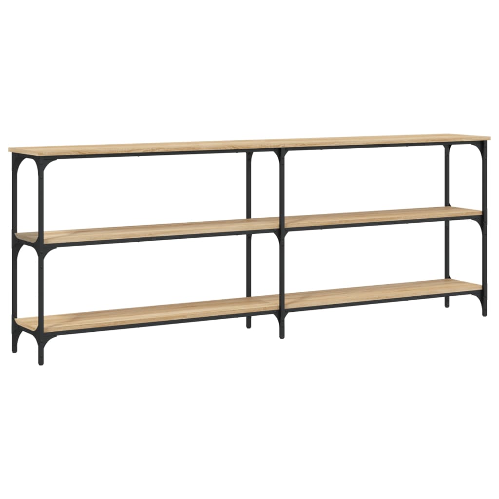 Konsolinis staliukas, sonoma ąžuolo spalvos, 200x29x75 cm, inžinerinė mediena