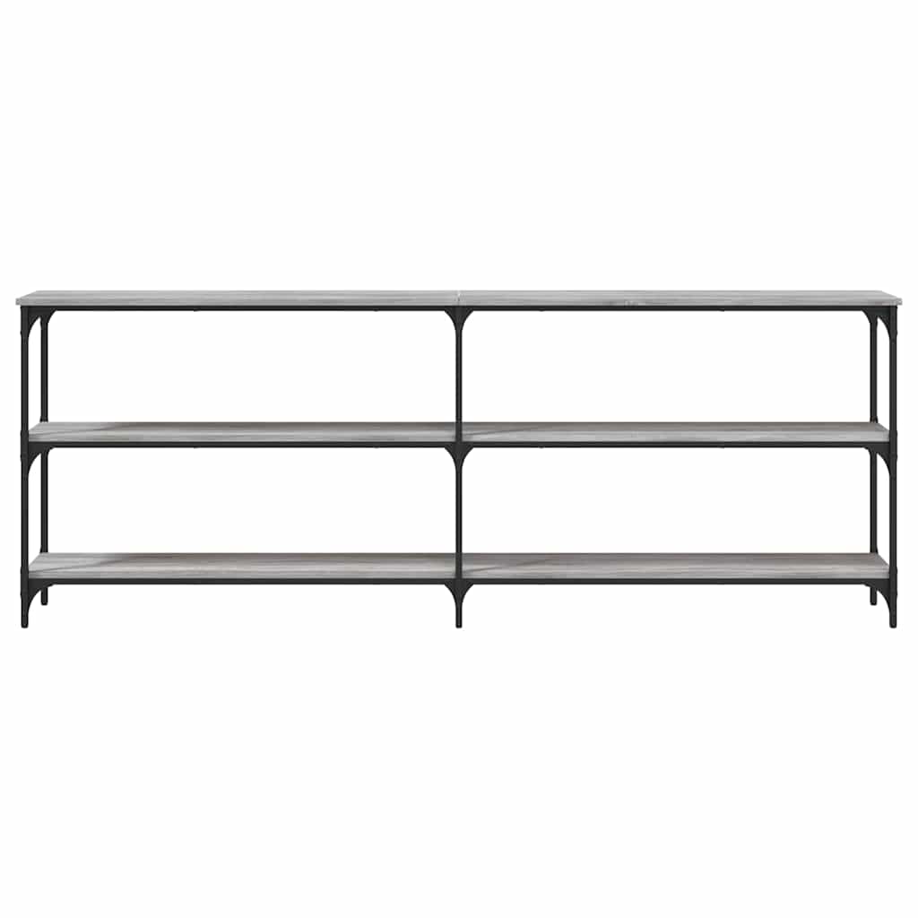 Konsolinis staliukas, pilkas ąžuolo, 200x29x75cm, mediena