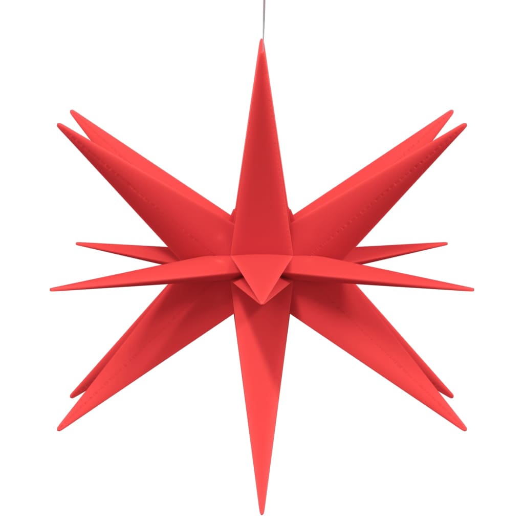 Kalėdinis šviestuvas su LED, raudonas, 43cm, sulankstomas