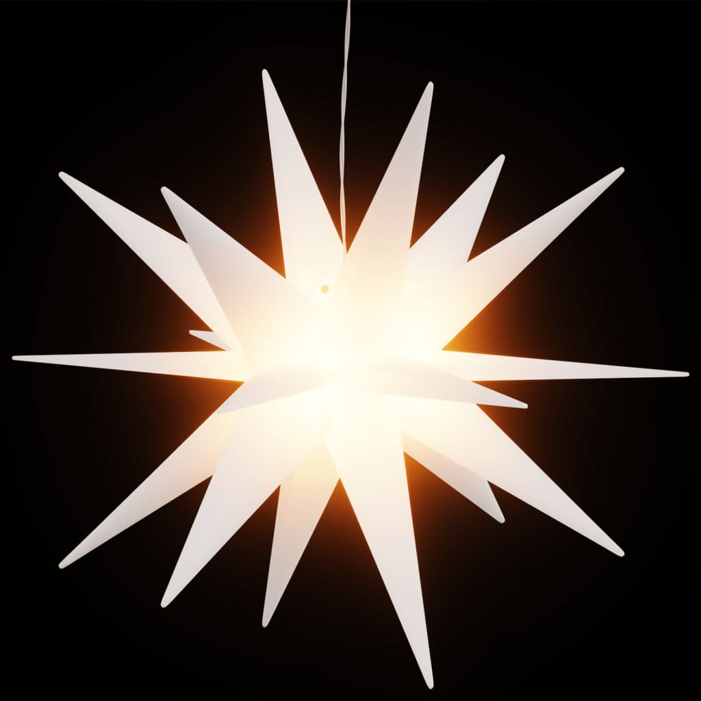 Kalėdinis šviestuvas su LED, baltos spalvos, 43cm, sulankstomas