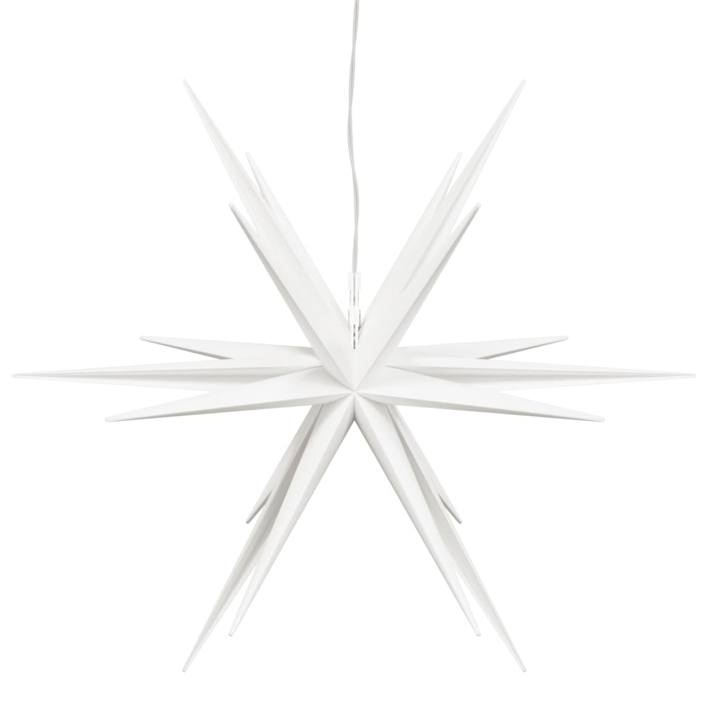 Kalėdinis šviestuvas su LED, baltos spalvos, 43cm, sulankstomas