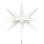 Kalėdinis šviestuvas su kuoliuku ir LED, baltas, 57cm