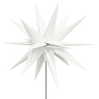 Kalėdinis šviestuvas su kuoliuku ir LED, baltas, 57cm