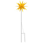 Kalėdinis šviestuvas su kuoliuku ir LED, geltonas, 57cm