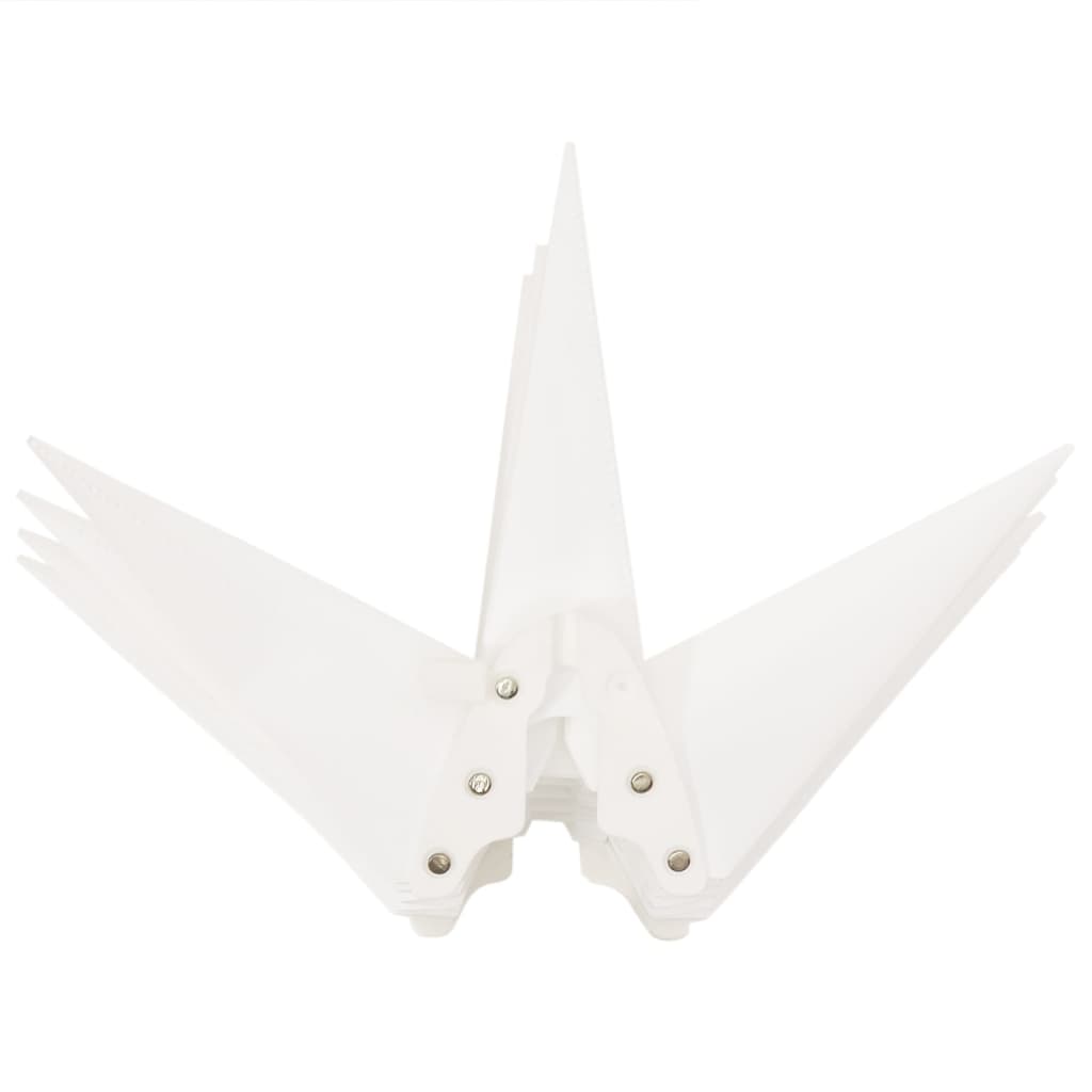 Kalėdiniai šviestuvai su LED, 3vnt., balti, sulankstomi