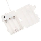 Kalėdiniai šviestuvai su LED, 3vnt., balti, sulankstomi