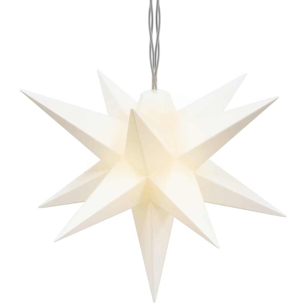 Kalėdinis šviestuvas, baltos spalvos, 10cm, 10 LED lempučių