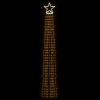 Kalėdų eglutės girlianda, šilta balta, 375cm, 320 LED lempučių