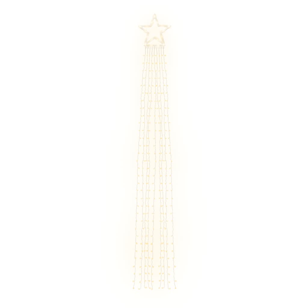 Kalėdų eglutės girlianda, šilta balta, 375cm, 320 LED lempučių