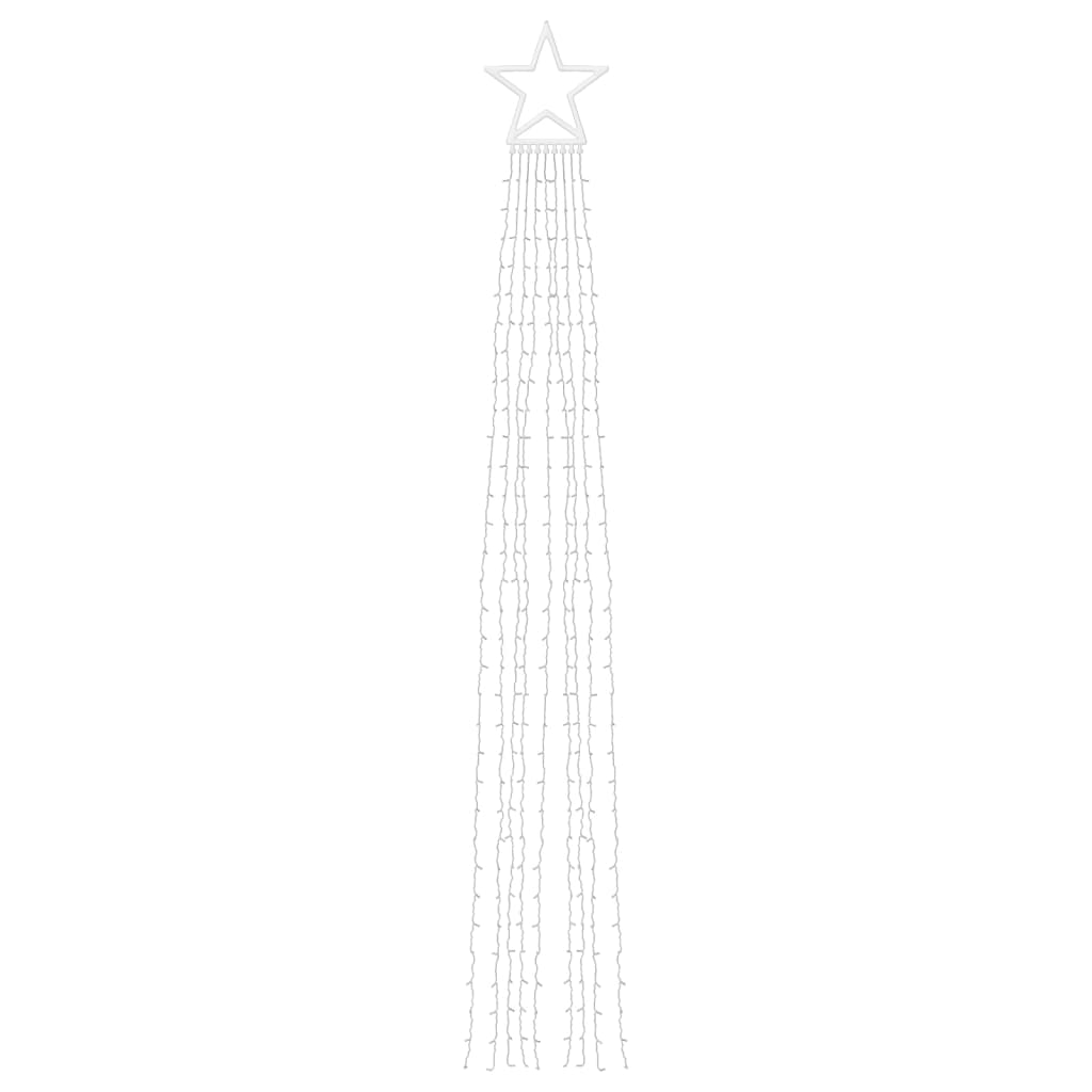 Kalėdų eglutės girlianda, šilta balta, 375cm, 320 LED lempučių