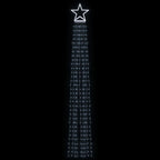 Kalėdų eglutės girlianda, šalta balta, 375cm, 320 LED lempučių