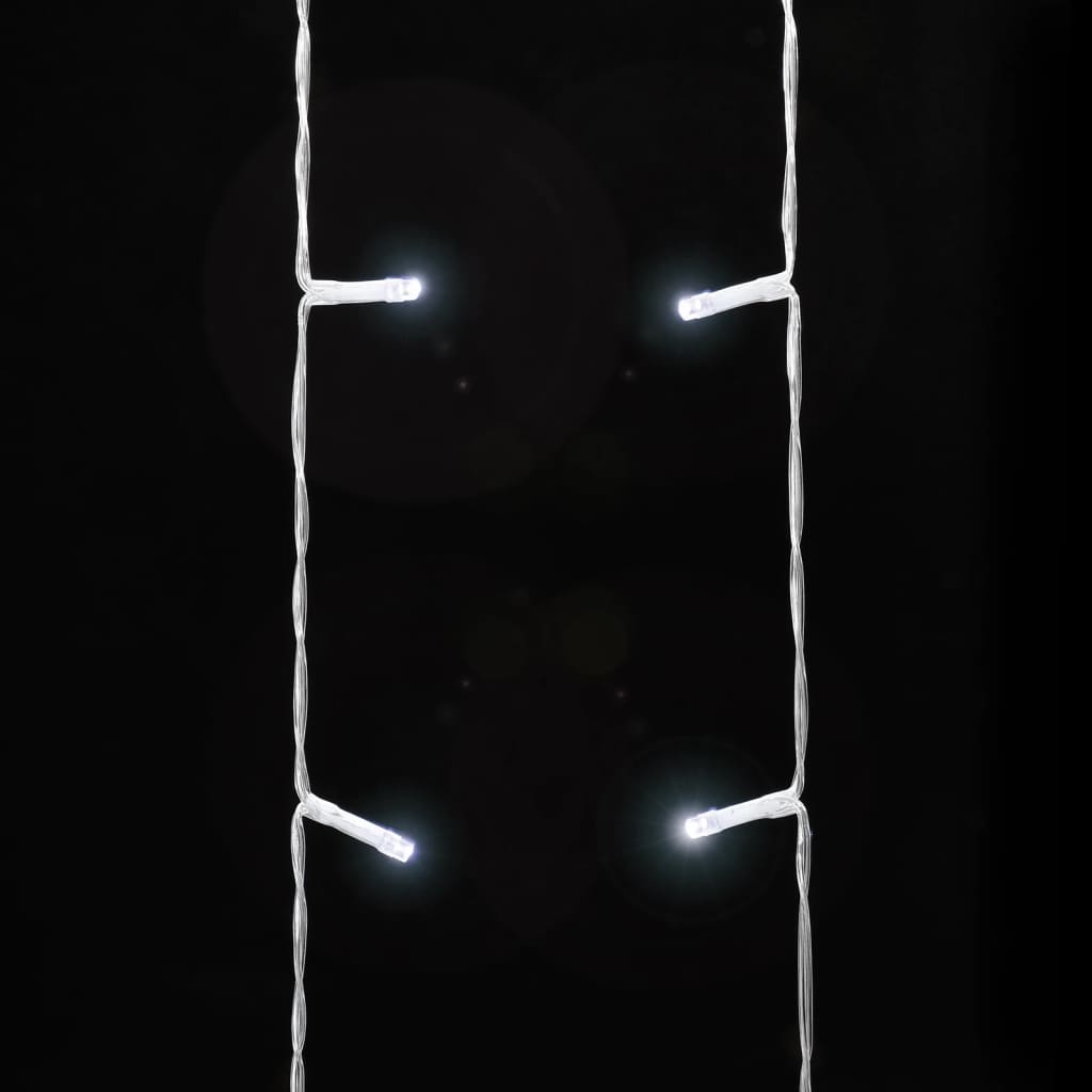 Kalėdų eglutės girlianda, šalta balta, 375cm, 320 LED lempučių