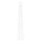 Kalėdų eglutės girlianda, spalvota, 375cm, 320 LED lempučių