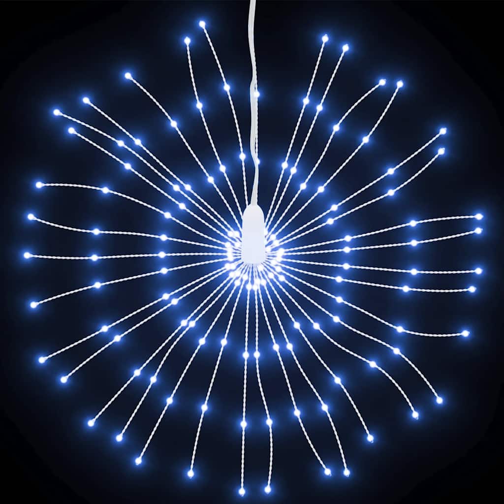 Kalėdinis šviestuvas fejerverkas, 140 šaltų baltų LED, 17cm