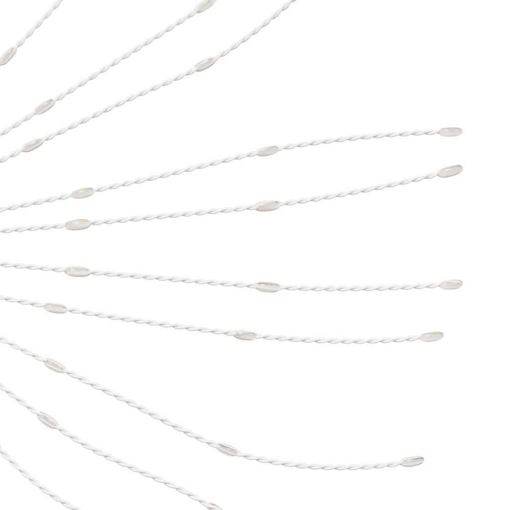 Kalėdinis šviestuvas fejerverkas, 140 šaltų baltų LED, 17cm