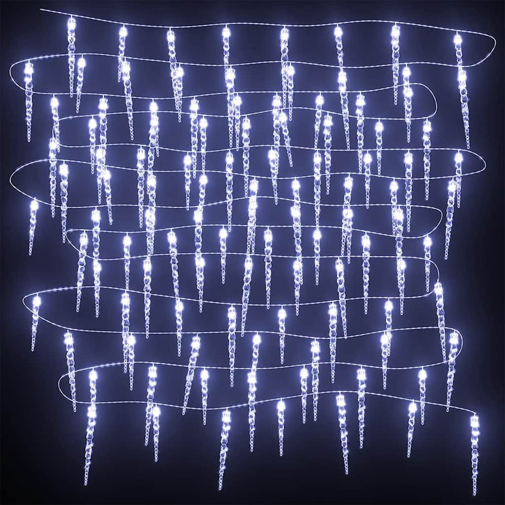 Kalėdinė varveklio lemputė, 200 LED, šaltai balta, 20 m, akrilas, PVC