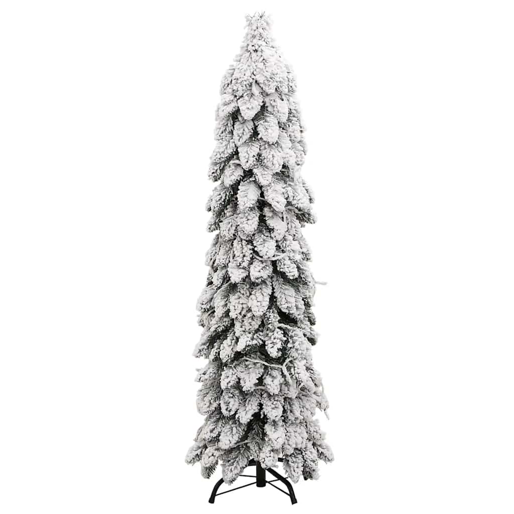 Dirbtinė apšviesta Kalėdų eglutė su 60 LED ir sniegu, 120cm