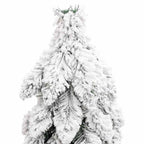 Dirbtinė apšviesta Kalėdų eglutė su 60 LED ir sniegu, 120cm