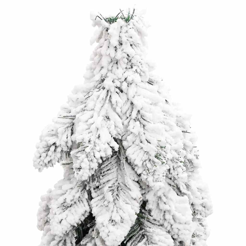 Dirbtinė apšviesta Kalėdų eglutė su 60 LED ir sniegu, 120cm