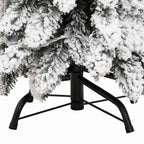 Dirbtinė apšviesta Kalėdų eglutė su 60 LED ir sniegu, 120cm