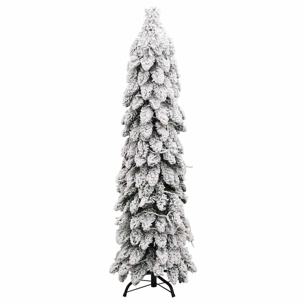 Dirbtinė apšviesta Kalėdų eglutė su 80 LED ir sniegu, 150cm