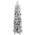 Dirbtinė apšviesta Kalėdų eglutė su 80 LED ir sniegu, 150cm