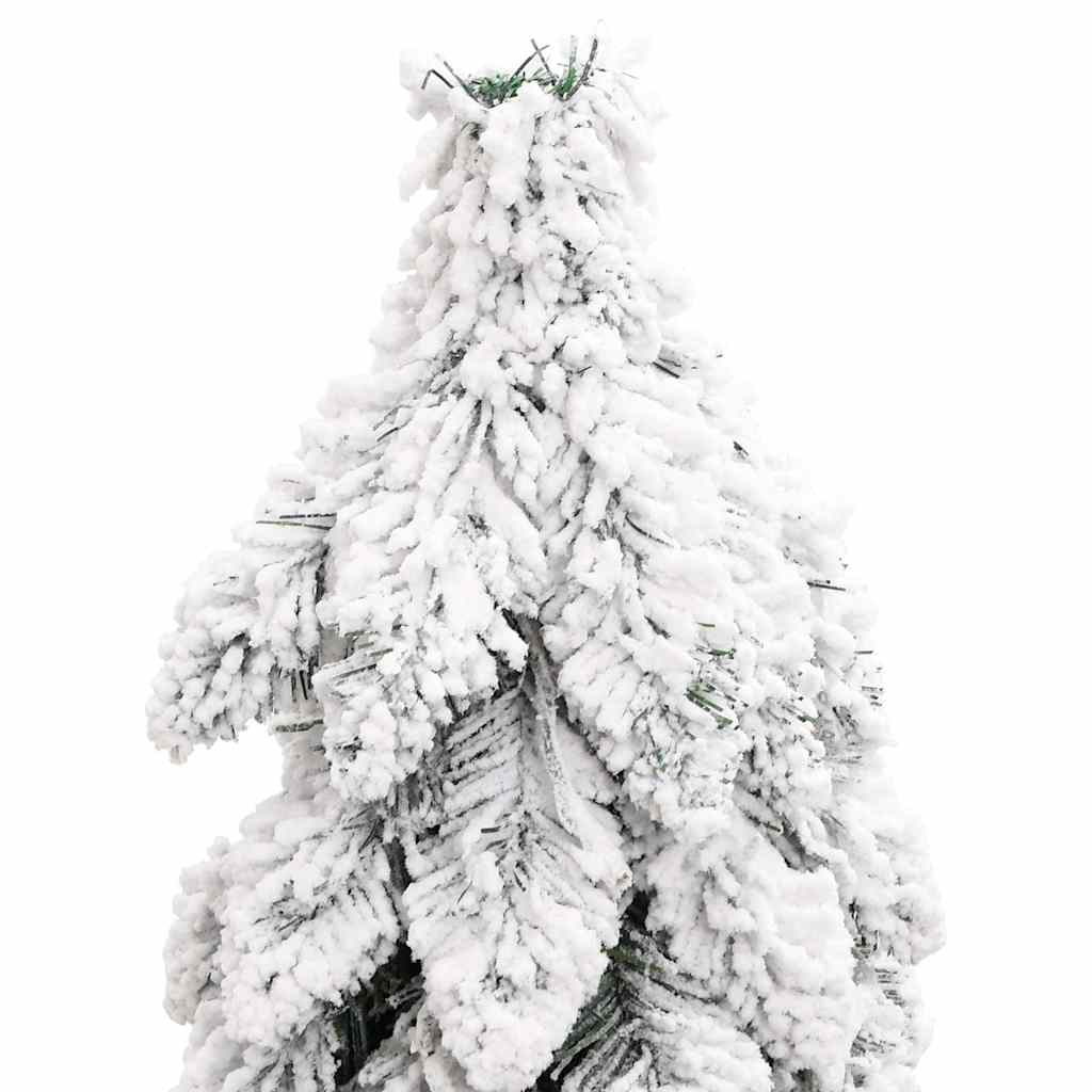 Dirbtinė apšviesta Kalėdų eglutė su 80 LED ir sniegu, 150cm