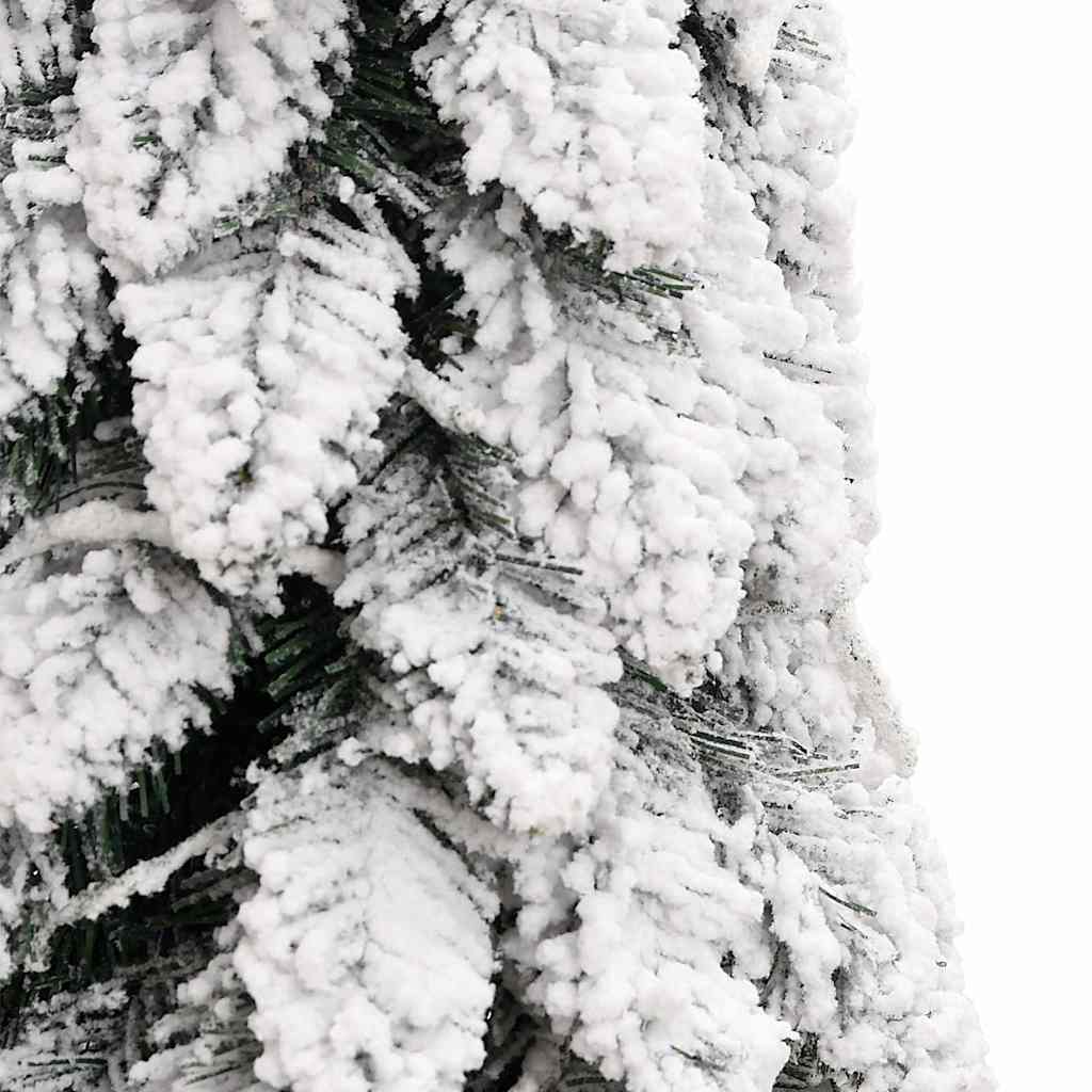 Dirbtinė apšviesta Kalėdų eglutė su 80 LED ir sniegu, 150cm