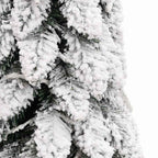 Dirbtinė apšviesta Kalėdų eglutė su 80 LED ir sniegu, 150cm
