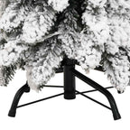 Dirbtinė apšviesta Kalėdų eglutė su 80 LED ir sniegu, 150cm