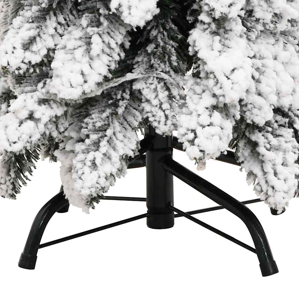 Dirbtinė apšviesta Kalėdų eglutė su 80 LED ir sniegu, 150cm