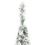 Išskleidžiama dirbtinė Kalėdų eglutė su sniegu, 180cm, 150 LED