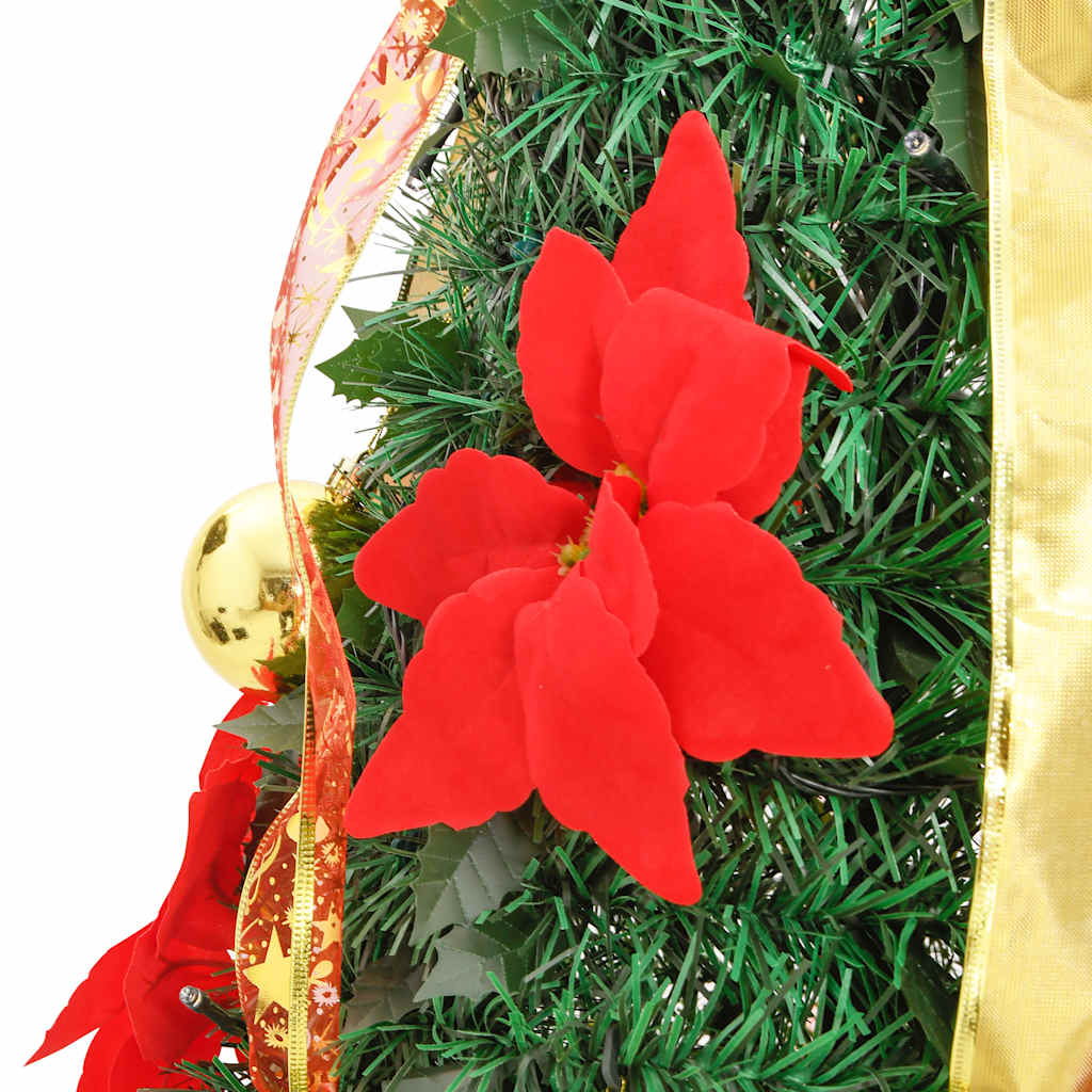 Išskleidžiama dirbtinė Kalėdų eglutė, žalia, 120cm, 50 LED